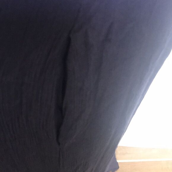 Suzanne Betro, Blue Sheer Tank Dress w Side Pockets and Slits, Medium - Picture 6 of 11